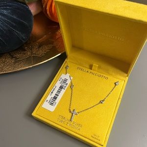 Sterling Silver and CZ Cross Necklace